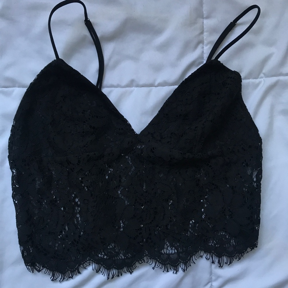 SOLD * Lace crop top